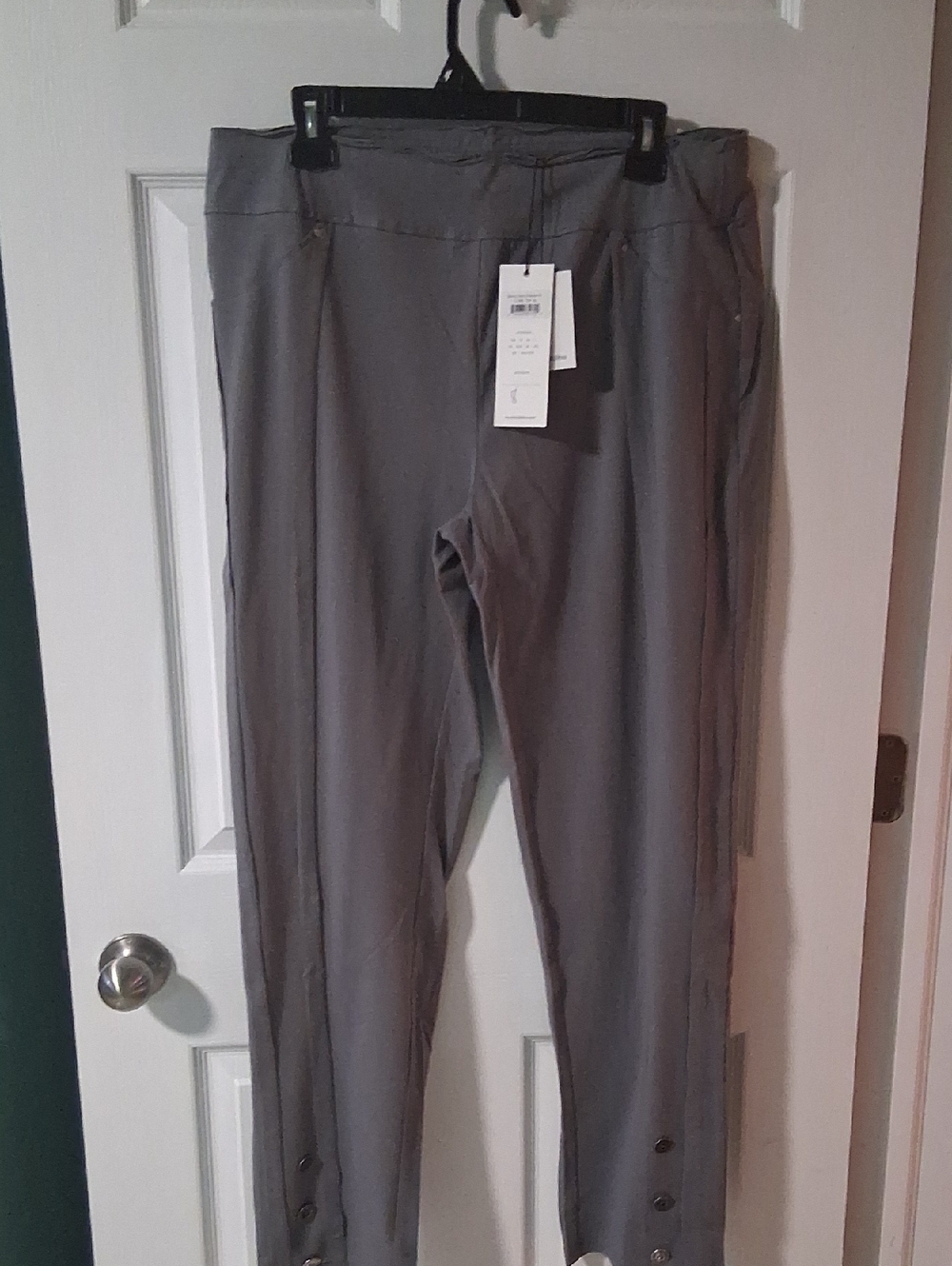 neon buddha Shadow Skinny Pants in Charcoal Gray